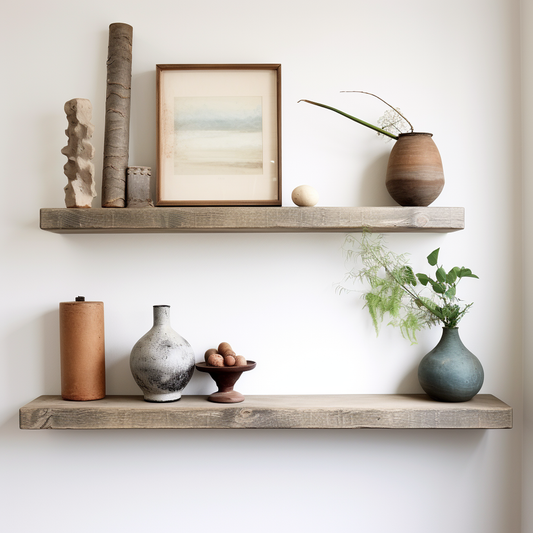 Weathered Floating Shelf